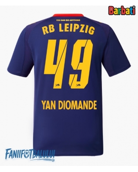 RB Leipzig Yan Diomande #49 Tricou Fotbal Replică 2025-26 Barbati Deplasare